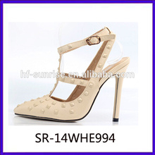 latest high heel shoes for girls sexy fashion women high heel shoes rivet ladies high heel shoes